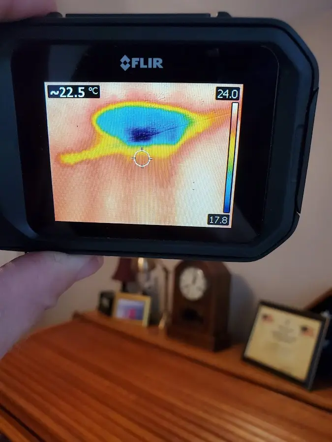 Thermal imaging inspection for water damage in Larkin